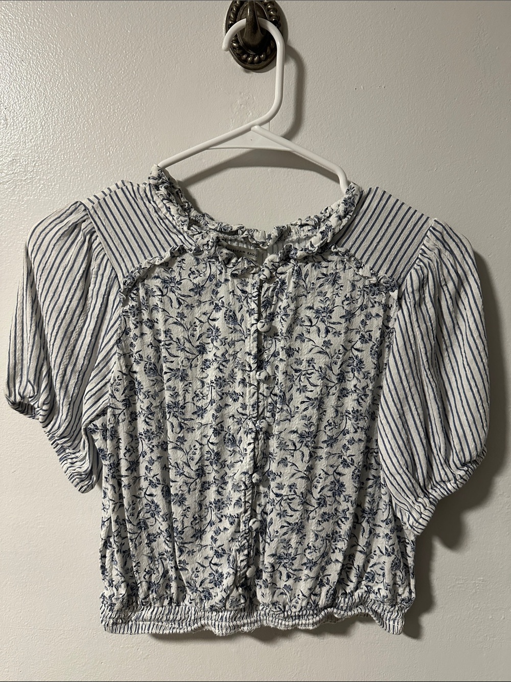 American Eagle short sleeve blouse (size small)